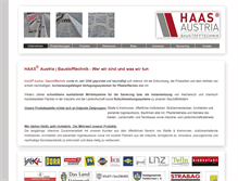 Tablet Screenshot of haas-austria.com